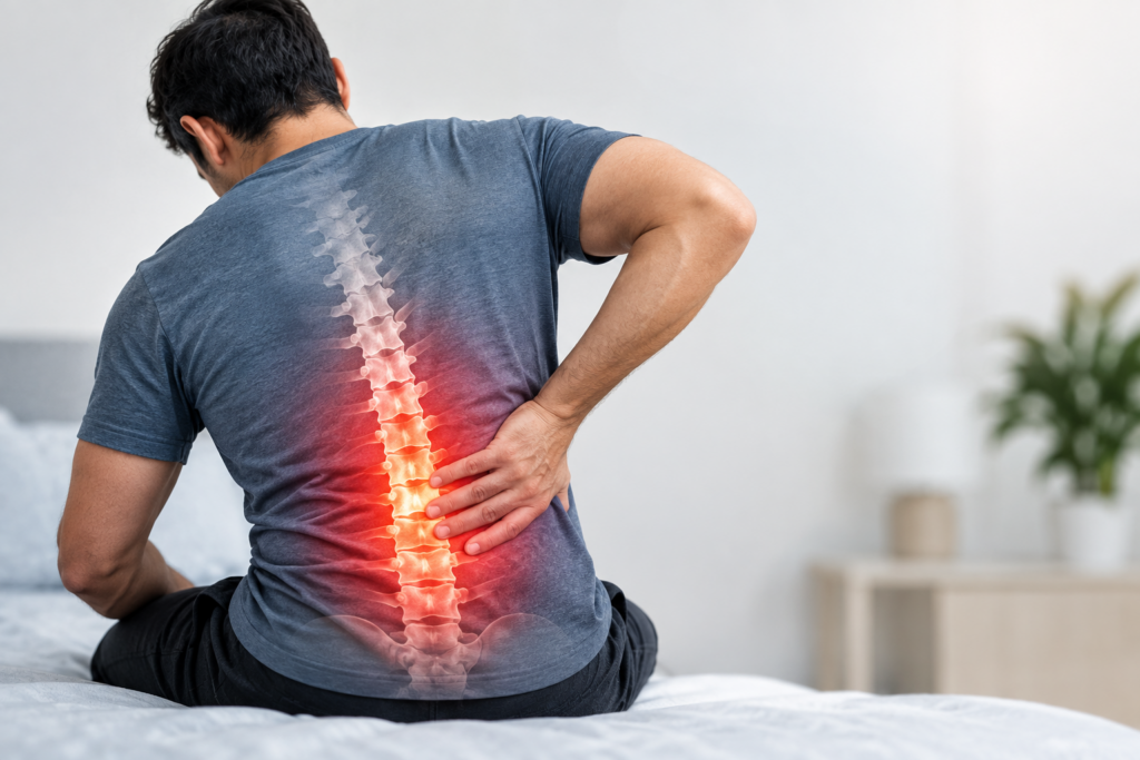 Man with back pain